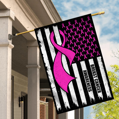 Breast Cancer Awareness America Flag Pink Ribbon Flag | Teecentury.com