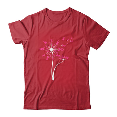 Breast Cancer Awareness Dandelion Pink Ribbon T-Shirt & Tank Top | Teecentury.com