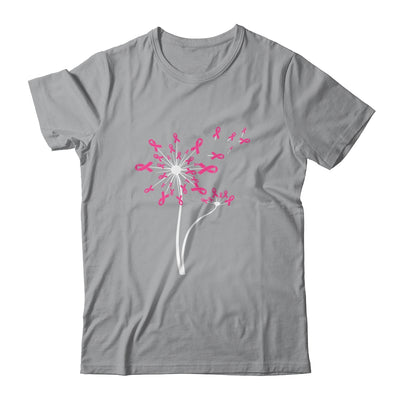Breast Cancer Awareness Dandelion Pink Ribbon T-Shirt & Tank Top | Teecentury.com
