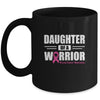 Breast Cancer Awareness Daughter Of Warrior Pink Gift Coffee Mug | Teecentury.com