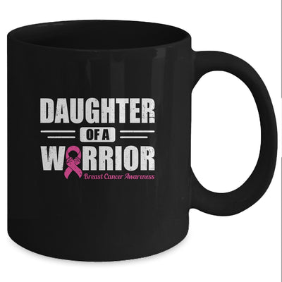 Breast Cancer Awareness Daughter Of Warrior Pink Gift Coffee Mug | Teecentury.com