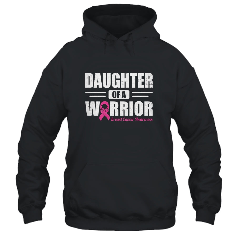 Breast Cancer Awareness Daughter Of Warrior Pink Gift T-Shirt & Hoodie | Teecentury.com