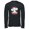 Breast Cancer Awareness Elephant Flowers Pink Ribbon Gift T-Shirt & Hoodie | Teecentury.com