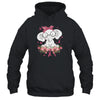 Breast Cancer Awareness Elephant Flowers Pink Ribbon Gift T-Shirt & Hoodie | Teecentury.com