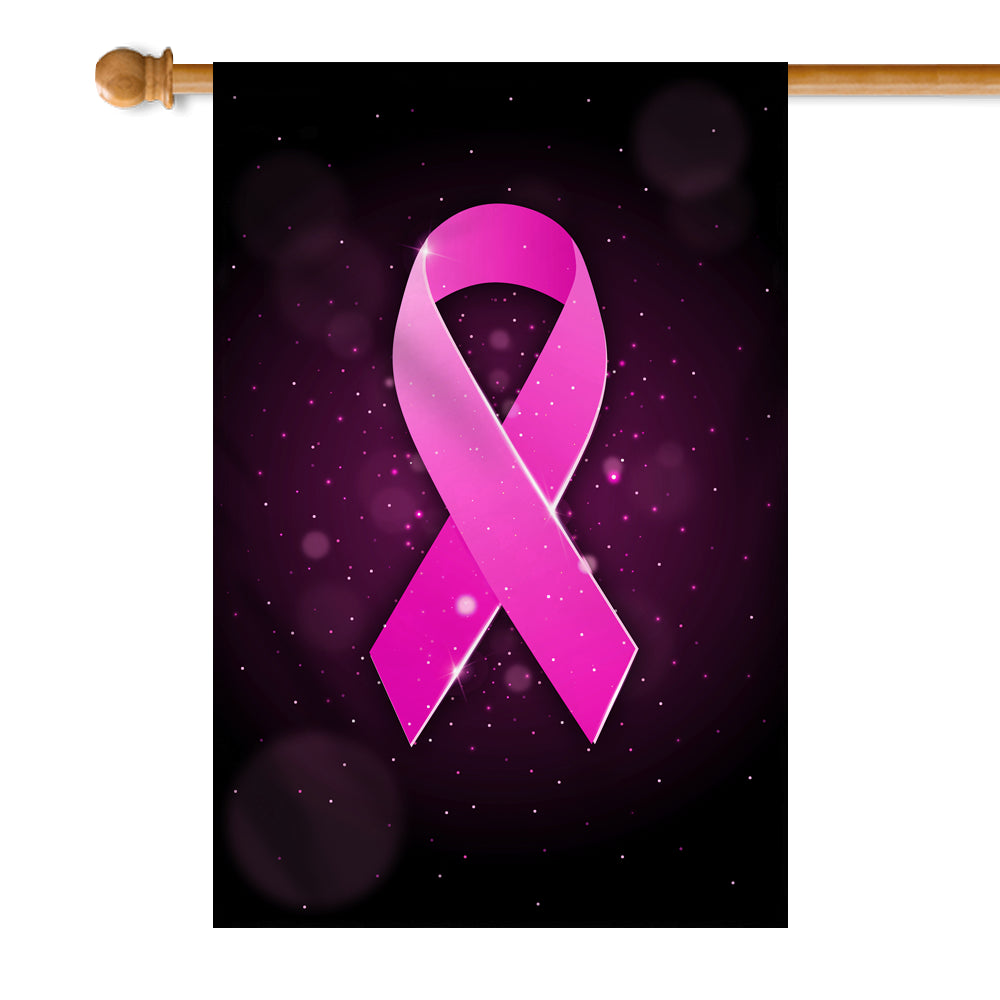 Breast Cancer Awareness Flag Pink Ribbon Flag | Teecentury.com