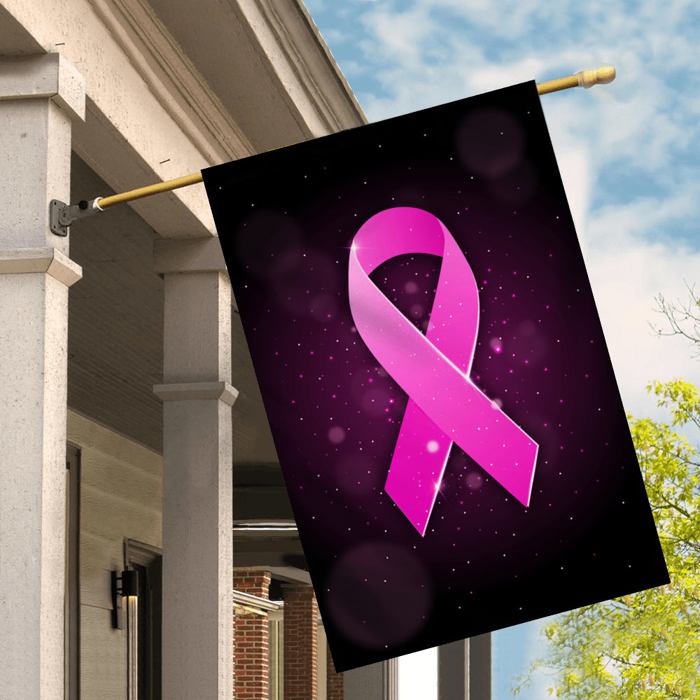 Breast Cancer Awareness Flag Pink Ribbon Flag | Teecentury.com