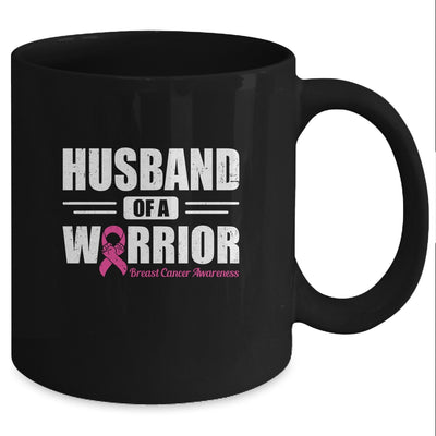 Breast Cancer Awareness Husband Of Warrior Pink Gift Coffee Mug | Teecentury.com