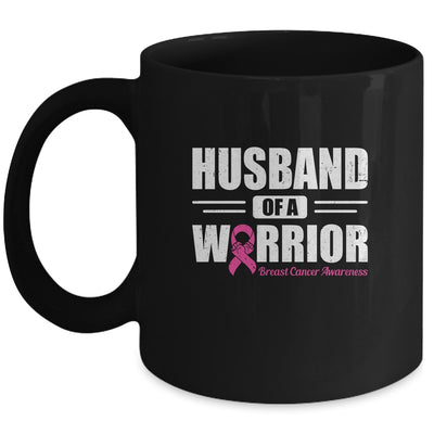 Breast Cancer Awareness Husband Of Warrior Pink Gift Coffee Mug | Teecentury.com