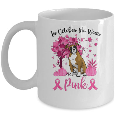 Breast Cancer Awareness In October We Wear Pink Boxer Mug Coffee Mug | Teecentury.com
