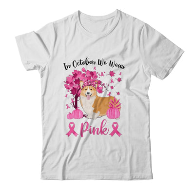 Breast Cancer Awareness In October We Wear Pink Corgi T-Shirt & Sweatshirt | Teecentury.com