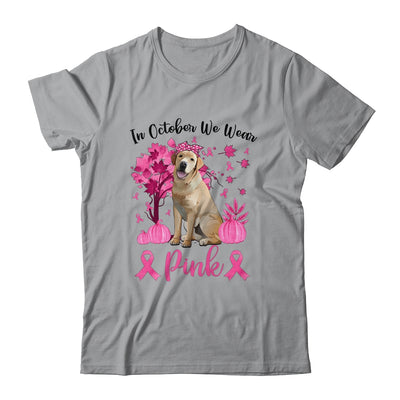 Breast Cancer Awareness In October We Wear Pink Golden Retriever T-Shirt & Sweatshirt | Teecentury.com
