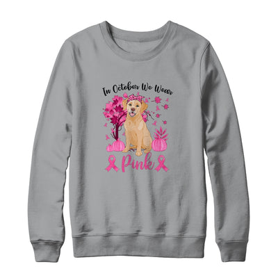 Breast Cancer Awareness In October We Wear Pink Labrador T-Shirt & Sweatshirt | Teecentury.com