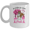Breast Cancer Awareness In October We Wear Pink Pit bull Mug Coffee Mug | Teecentury.com