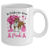 Breast Cancer Awareness In October We Wear Pink Pit bull Mug Coffee Mug | Teecentury.com