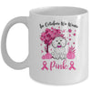 Breast Cancer Awareness In October We Wear Pink Poodle Mug Coffee Mug | Teecentury.com