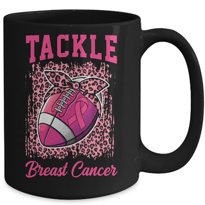 Breast Cancer Awareness Tackle Cancer Football Mug Coffee Mug | Teecentury.com