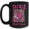 Breast Cancer Awareness Tackle Cancer Football Mug Coffee Mug | Teecentury.com