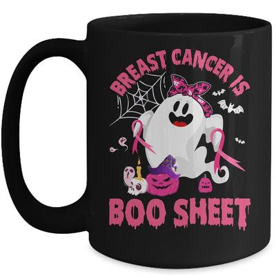 Breast Cancer Is Boo Sheet Ghost Halloween Breast Cancer Mug | teecentury