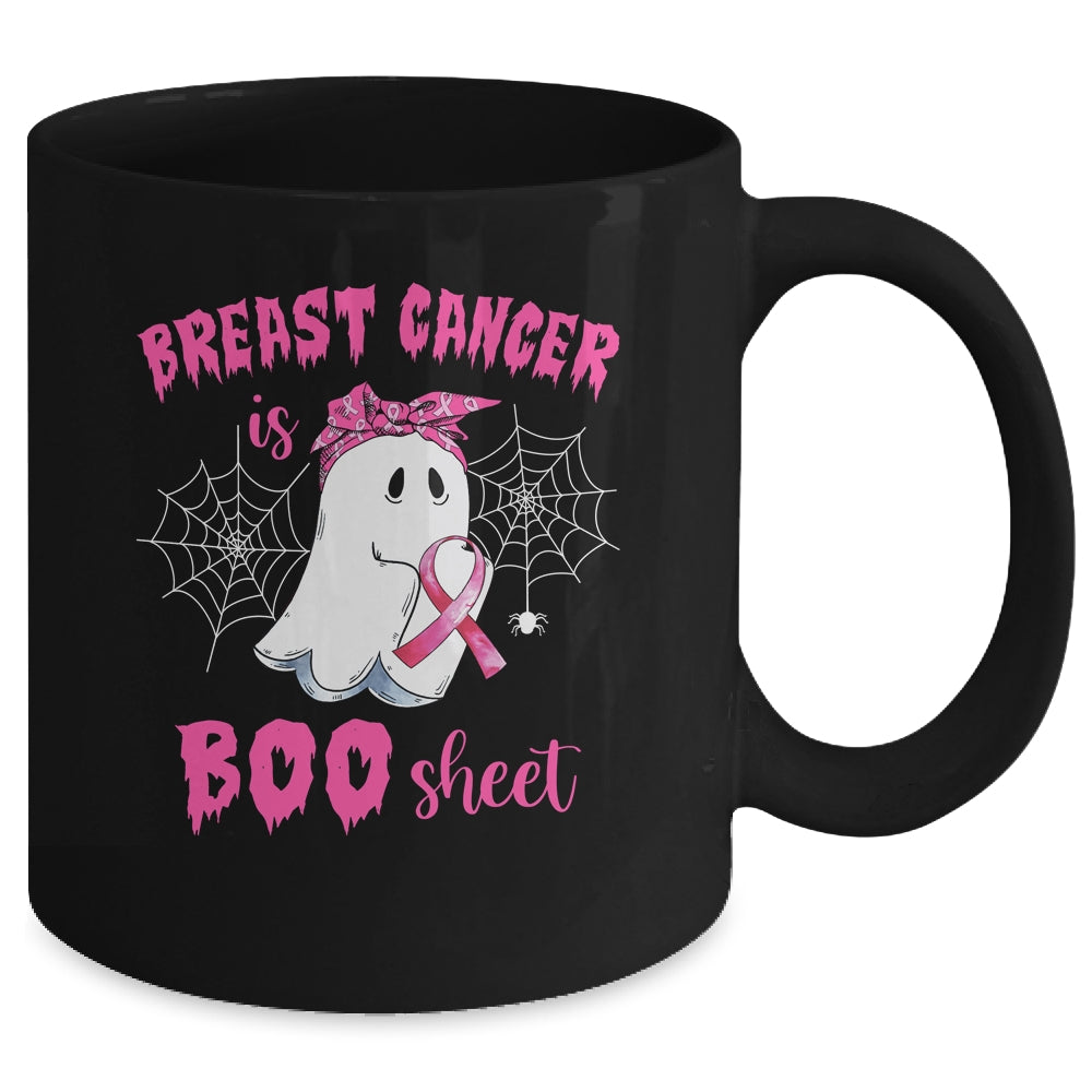 Breast Cancer Is Boo Sheet Ghost Halloween Mug Coffee Mug | Teecentury.com