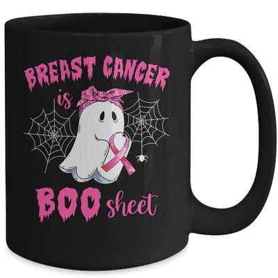 Breast Cancer Is Boo Sheet Ghost Halloween Mug Coffee Mug | Teecentury.com