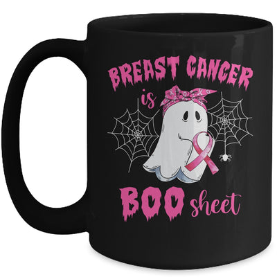 Breast Cancer Is Boo Sheet Ghost Halloween Mug Coffee Mug | Teecentury.com