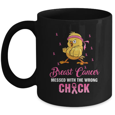 Breast Cancer Messed With The Wrongs Chick Funny Mug Coffee Mug | Teecentury.com