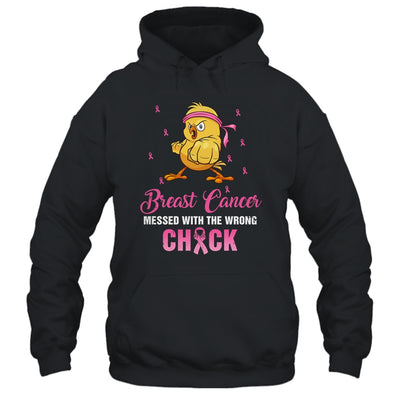 Breast Cancer Messed With The Wrongs Chick Funny T-Shirt & Tank Top | Teecentury.com