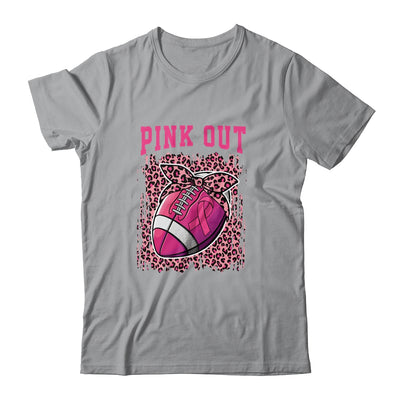 Breast Cancer Ribbon Pink Out Football Pink Ribbon Bleached T-Shirt & Hoodie | Teecentury.com