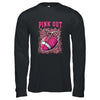 Breast Cancer Ribbon Pink Out Football Pink Ribbon Bleached T-Shirt & Hoodie | Teecentury.com