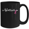 Breast Cancer Warrior Breast Cancer Awareness Pink Ribbon Mug | teecentury