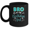 Bro Of The Birthday Girl Family Donut Birthday Mug | teecentury