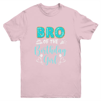 Bro Of The Birthday Girl Family Donut Birthday Youth Shirt | teecentury