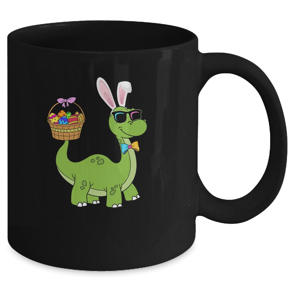 Brontosaurus Bunny Ears Egg Easter Day Dinosaur Dino Boys Mug | teecentury
