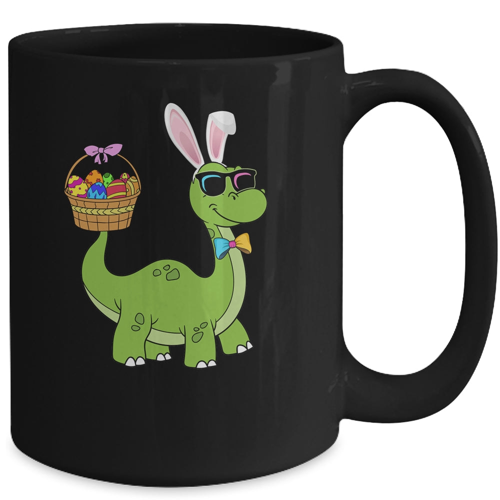 Brontosaurus Bunny Ears Egg Easter Day Dinosaur Dino Boys Mug | teecentury