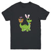 Brontosaurus Bunny Ears Egg Easter Day Dinosaur Dino Boys Youth Shirt | teecentury