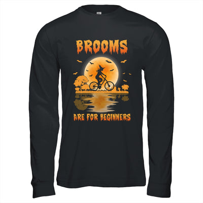 Brooms Are For Beginners Bicycle Witch Halloween T-Shirt & Hoodie | Teecentury.com