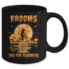 Brooms Are For Beginners Bicycle Witch Halloween Mug Coffee Mug | Teecentury.com