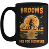 Brooms Are For Beginners Bicycle Witch Halloween Mug Coffee Mug | Teecentury.com