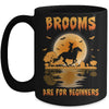 Brooms Are For Beginners Horses Witch Halloween Mug Coffee Mug | Teecentury.com