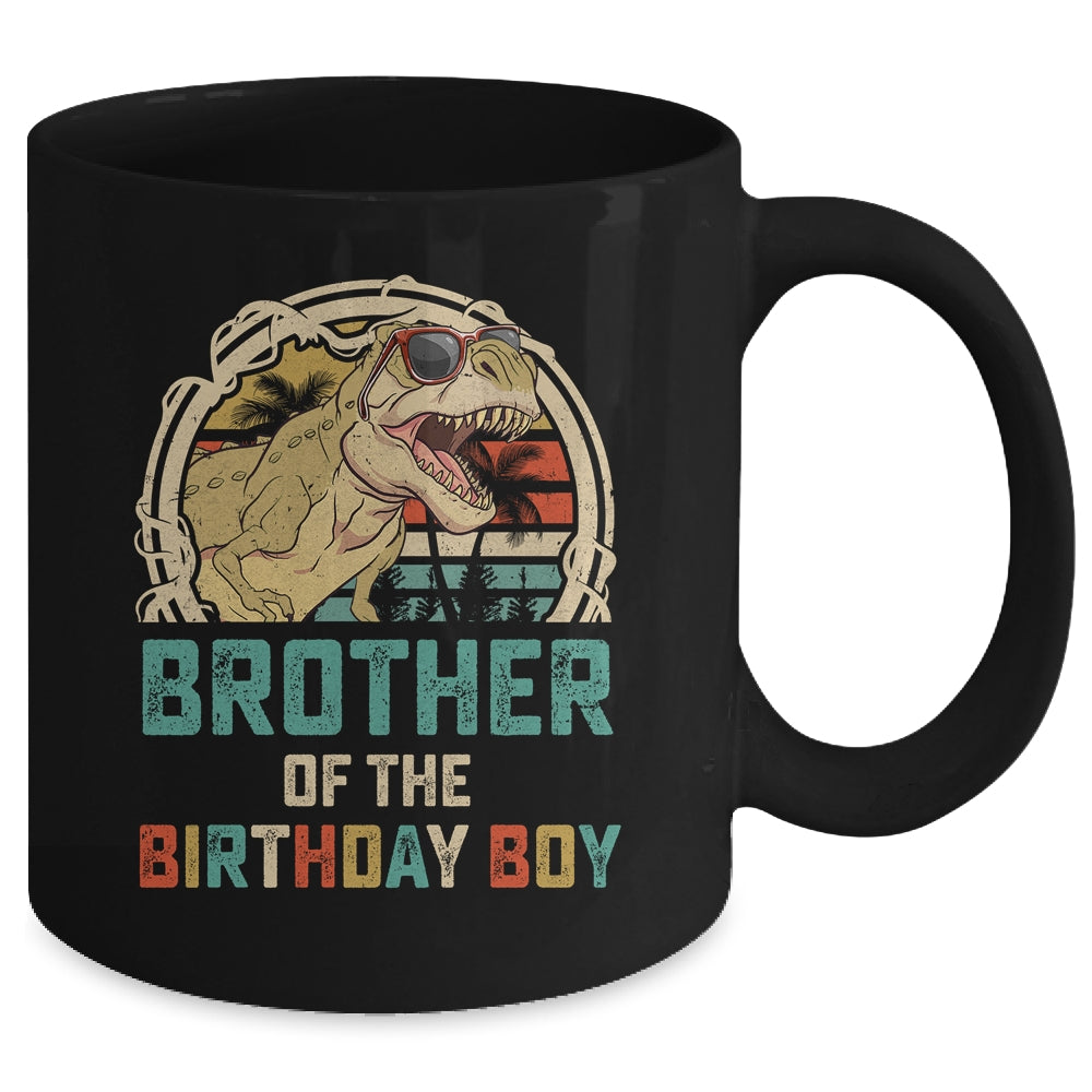 Brother Dinosaur Of The Birthday Boy Matching Family Mug | teecentury