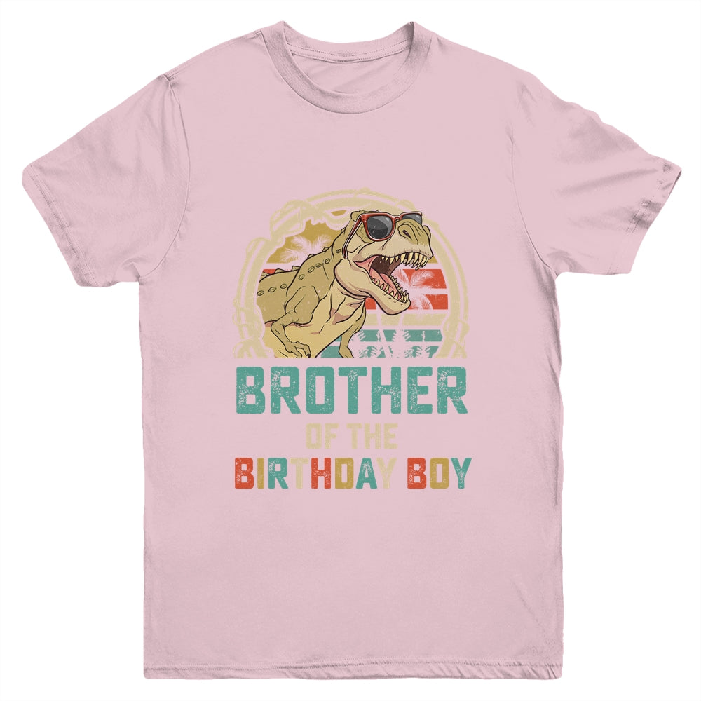 Brother Dinosaur Of The Birthday Boy Matching Family Youth Shirt | teecentury