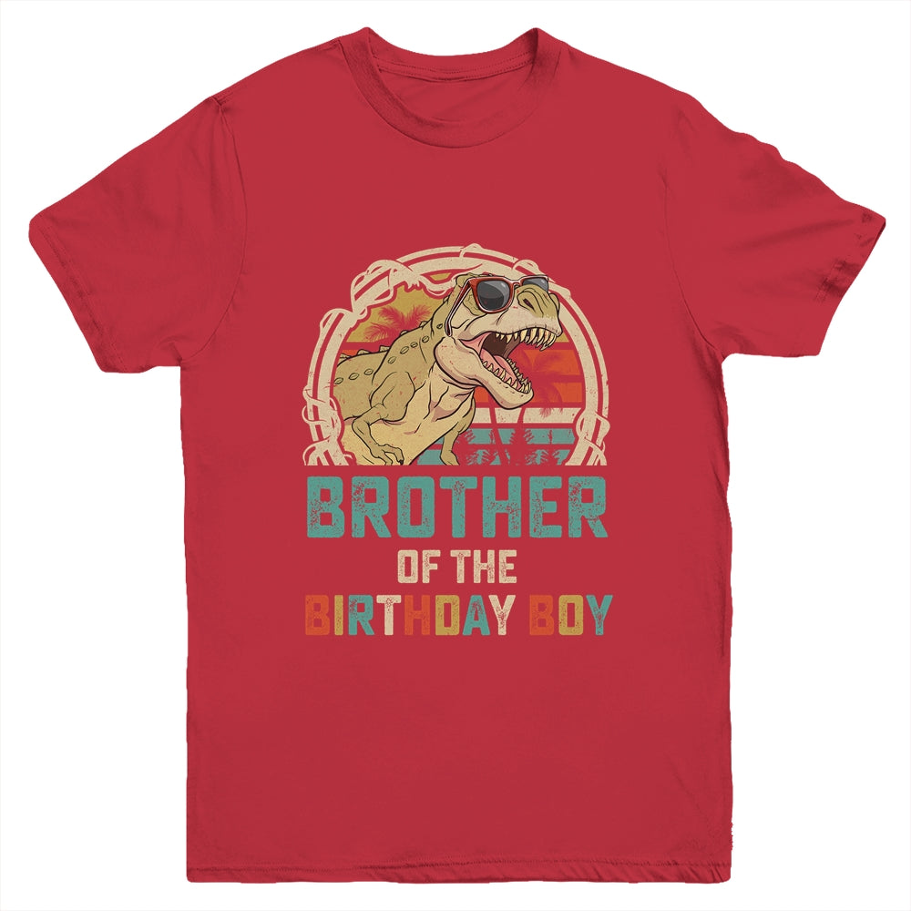 Brother Dinosaur Of The Birthday Boy Matching Family Youth Shirt | teecentury