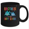 Brother Of The Baby Shark Birthday Brother Shark Mug Coffee Mug | Teecentury.com