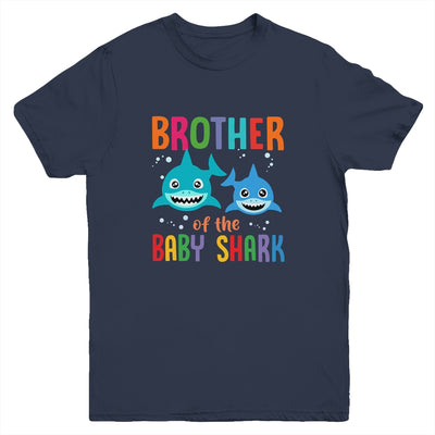 Brother Of The Baby Shark Birthday Brother Shark Youth Youth Shirt | Teecentury.com