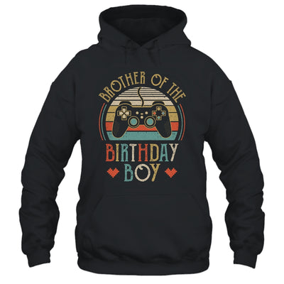 Brother Of The Birthday Boy Vintage Matching Gamer Birthday T-Shirt & Hoodie | Teecentury.com