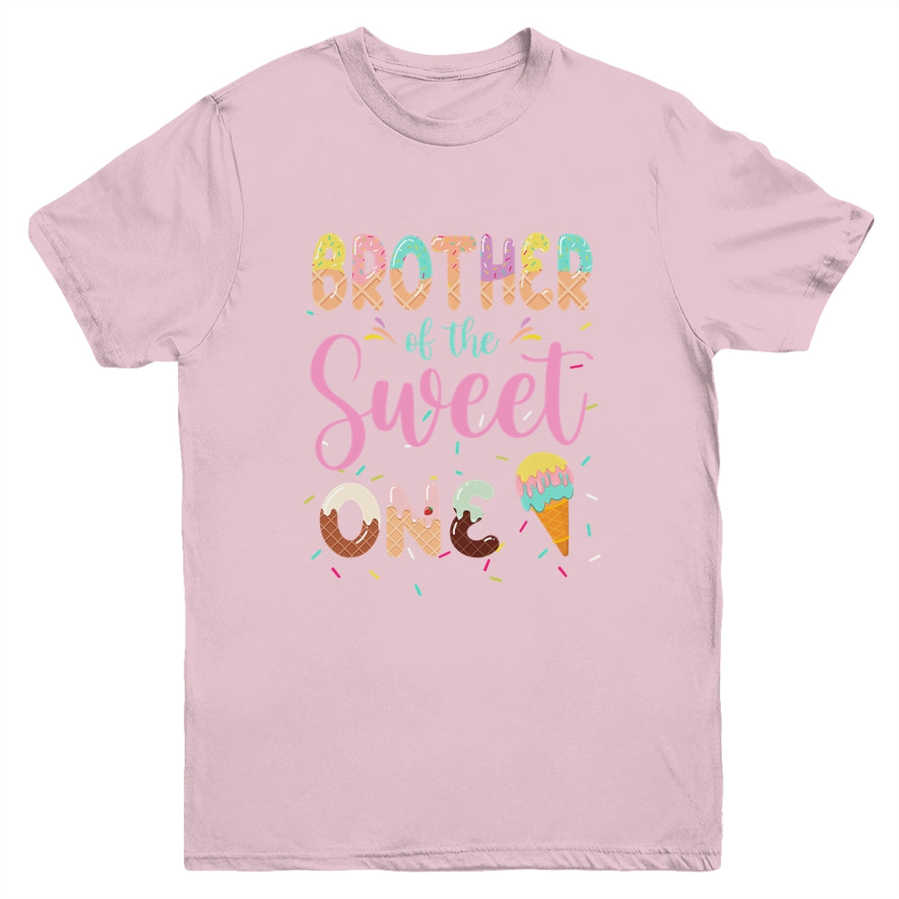 Brother Of The Sweet One Ice Cream 1st First Birthday Family Youth Shirt Shirt & Hoodie | teecentury