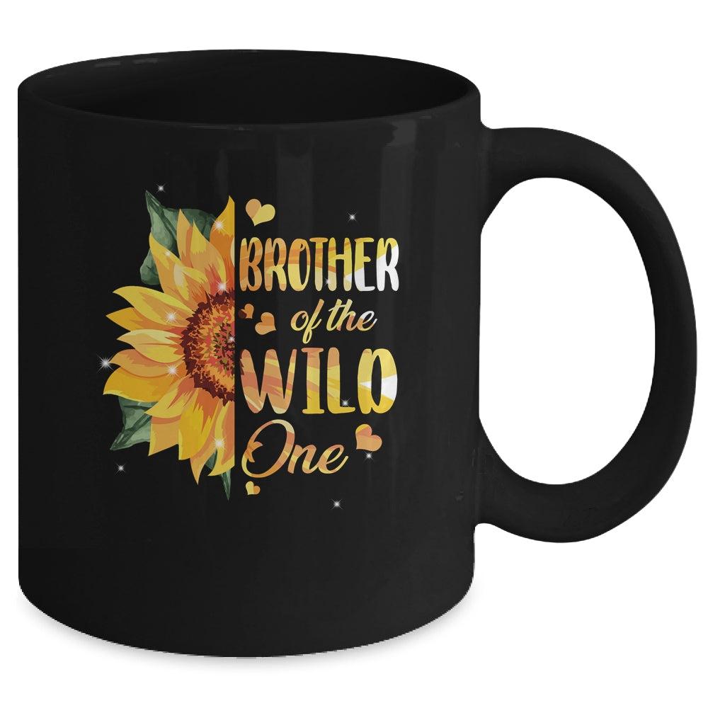 Brother Of The Wild One 1st Birthday Sunflower Mug Coffee Mug | Teecentury.com