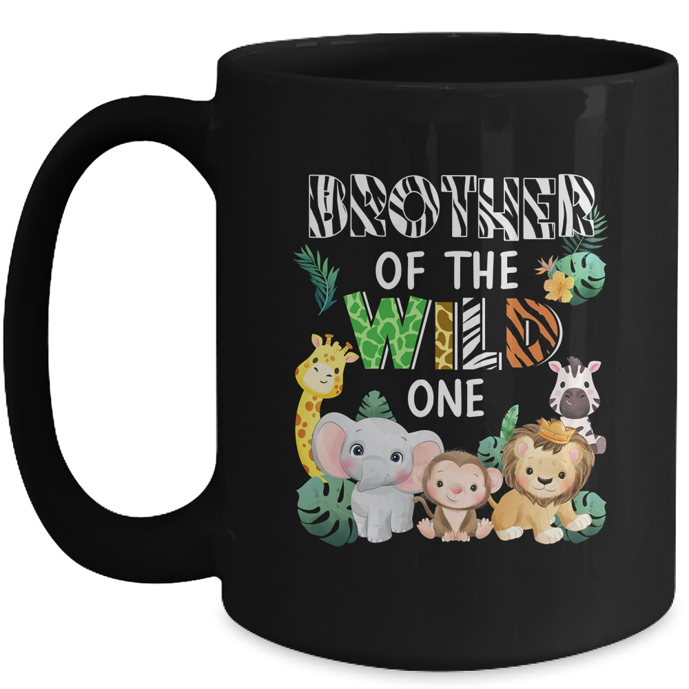 Brother Of The Wild One Zoo Theme Birthday Safari Animal Mug | teecentury