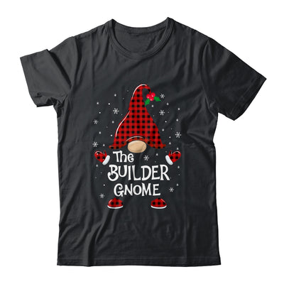 Builder Gnome Buffalo Plaid Matching Christmas Pajama Gift T-Shirt & Sweatshirt | Teecentury.com