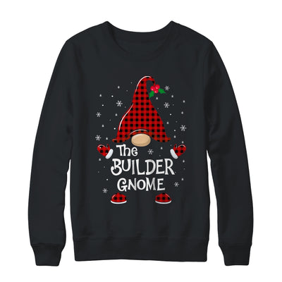 Builder Gnome Buffalo Plaid Matching Christmas Pajama Gift T-Shirt & Sweatshirt | Teecentury.com